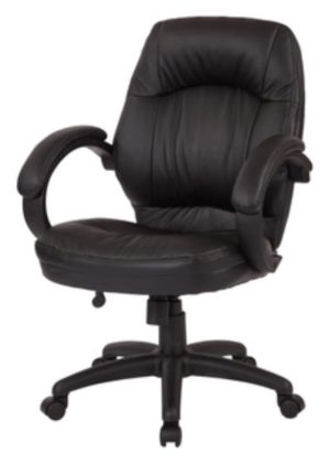 FL605-U15 Executive Faux Leather Managers Chair with Padded Arms