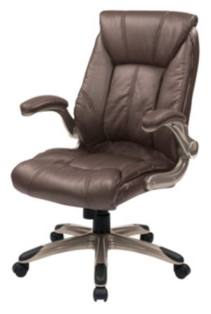 FLH24981-U1 Mid Back Laux Leather Chair